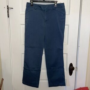Vintage Straight LEG Dockers Blue, Soft Cotton Flat Front, Two back Pockets 12M